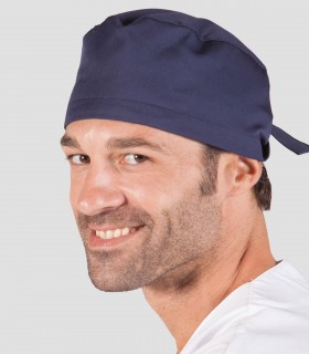 Gorro sanitario microfibra Pelo corto Azul marino
