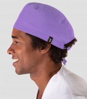 Gorro sanitario Microfibra elástica para pelo corto Lila