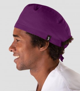 Gorro sanitario Microfibra elástica para pelo corto Morado