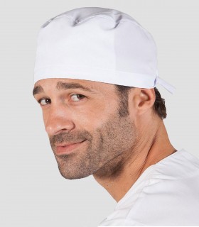 Gorro sanitario Microfibra elástica para pelo corto Blanco