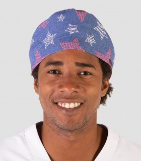 Gorro cirujano para pelo corto Estrellas