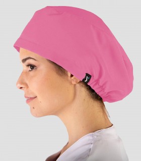 Gorro Microfibra elástica 360 Pelo largo Rosa