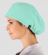 Gorro Microfibra elástica 360 Pelo largo Verde agua