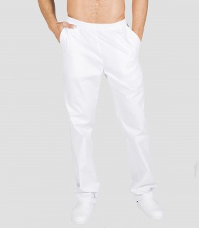 Pantalón sanitario con goma Blanco