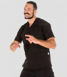 Casaca sanitaria Negra hasta 8XL