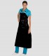Delantal impermeable Negro