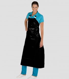 Delantal impermeable Negro