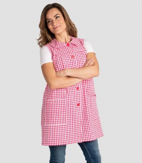 Bata maestra sin mangas Fucsia