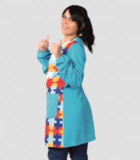 Bata maestra Especial Autismo Microfibra