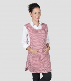 Estola Vichy Cuadros  Roja