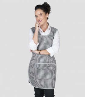 Estola Vichy Cuadros Negra