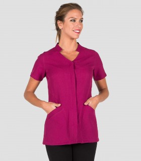 Casaca para peluquería Adelfa Frambuesa