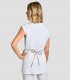 Casulla Kimono Microfibra Blanca con vivo Dorado