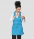 Delantal camarera Bistro Turquesa