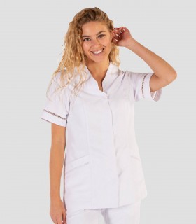 Casaca limpieza Microfibra Fátima Blanca