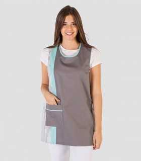 Bata limpieza Sin mangas Marino