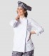 Chaqueta cocinera Microfibra Manga larga Blanca