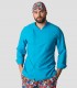 Chaqueta cocina Microfibra Manga larga Turquesa