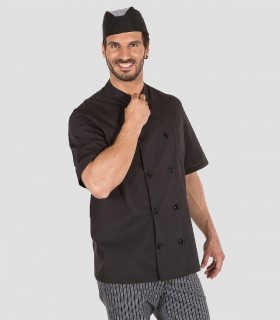 Chaqueta cocina Popelín Fino Negra