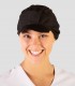 Gorra con rejilla y visera Negra para hostelería e industria alimentaria