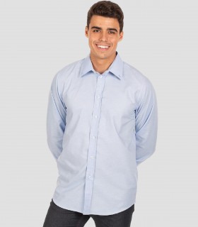 Camisa manga larga Celeste para camarero