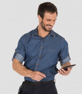 Camisa vaquera para camarero