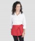 Delantal camarero con bolsillo Rojo