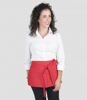 Delantal camarero con bolsillo Rojo