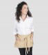 Delantal camarero con bolsillo Crema