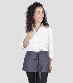 Delantal camarero con bolsillo Gris marengo