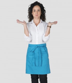 Delantal camarero con bolsillo Turquesa