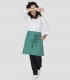 Delantal camarero con bolsillo Verde