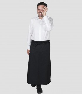 Delantal Francés sin bolsillo Negro