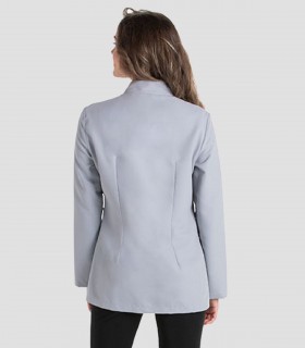 Casaca sanitaria Microfibra Gris tapeta Blanca