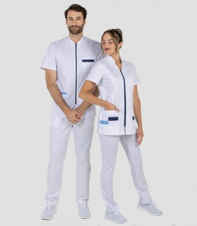 Casaca sanitaria mujer Contraste Azul