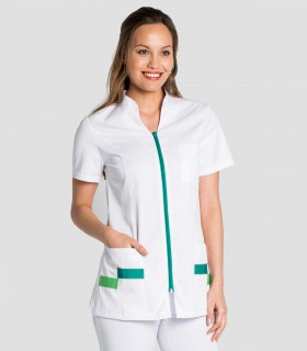 Casaca sanitaria mujer Contraste Verde