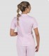 Casaca sanitaria mujer microfibra y punto Rosa