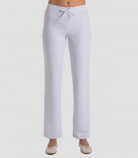 Pantalón sanitario mujer Microfibra Blanco