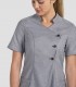 Casaca sanitaria mujer Asia Gris