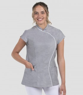 Casaca sanitaria mujer Onda Gris