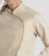 Casaca sanitaria mujer manga larga Beige