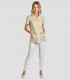 Casaca sanitaria mujer Mao Beige