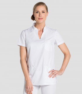 Casaca sanitaria mujer Mao Blanca