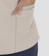 Casaca sanitaria mujer Microfibra Beige tapeta Azul marino
