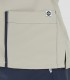 Casaca sanitaria Microfibra Beige tapeta Azul marino