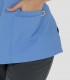 Casaca sanitaria mujer Microfibra Celeste tapeta