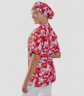 Casaca sanitaria Cuore Rojo by Agatha Ruiz de la Prada