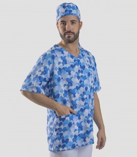 Casaca sanitaria Cuore Azul by Agatha Ruiz de la Prada