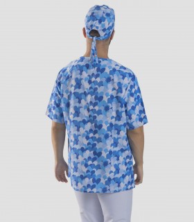 Casaca sanitaria Cuore Azul by Agatha Ruiz de la Prada