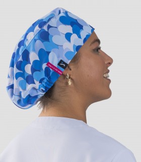 Gorro sanitario Microfibra Cuore Azul by Agatha Ruiz de la Prada